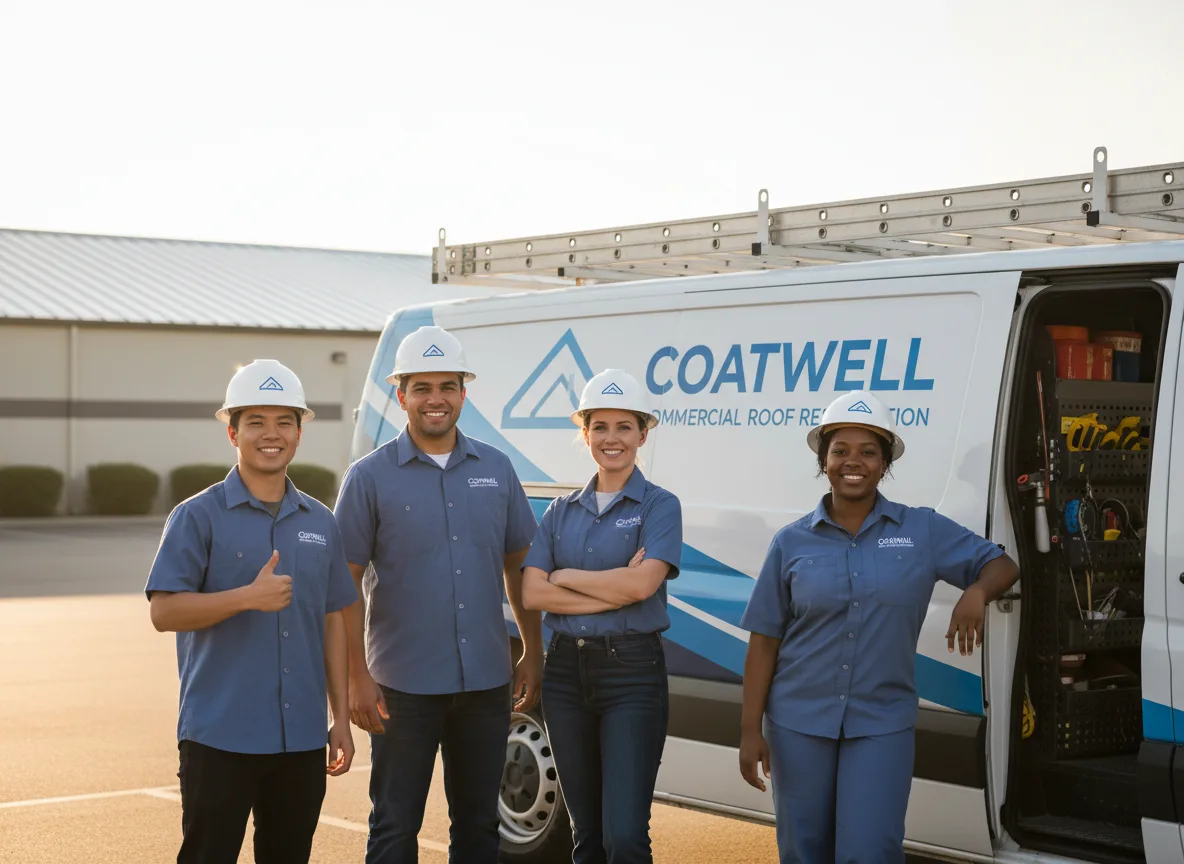 Commercial roof coating company in Hodgen, OK